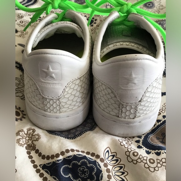 Youth Converse Leather snakeskin look sneakers - Picture 5 of 6